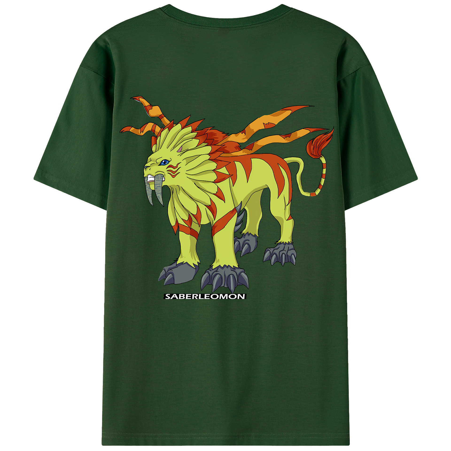 （画像用） Digimon デジタルモンスター/デジモン 綿100％半袖Tシャツ（背面プリント）
